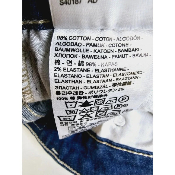 Levi's 25X28 Women's Bold Curve Classic Rise Slim Leg Women's Blue Jeans Size 0 - Picture 6 of 14